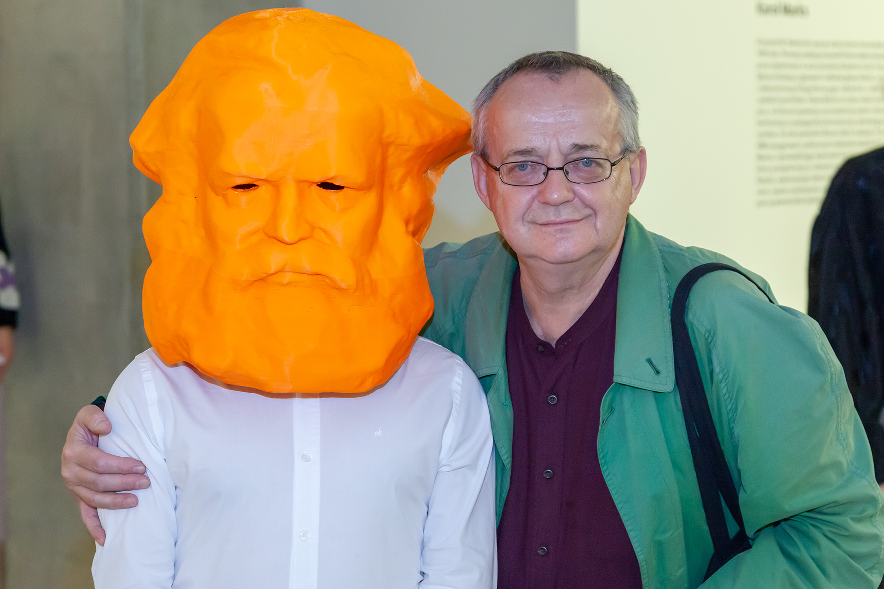 Otwarcie wystawy Krzysztofa M. Bednarskiego //Karol Marks vs Moby Dick. Analiza formy i rozbiórka idei//, MOCAK, 25.10.2018, fot. R. Sosin