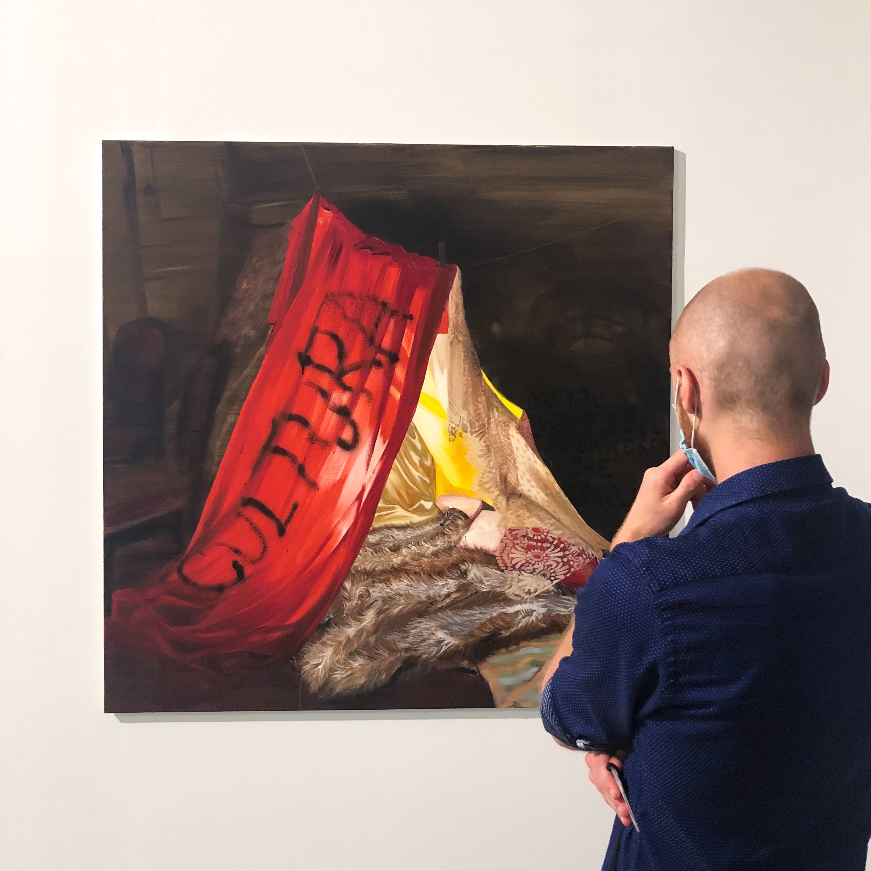 Wystawa //Sztuka karmi sztukę//, widoczna praca Agaty Kus //Cultura//, fot. Dział Promocji, MOCAK