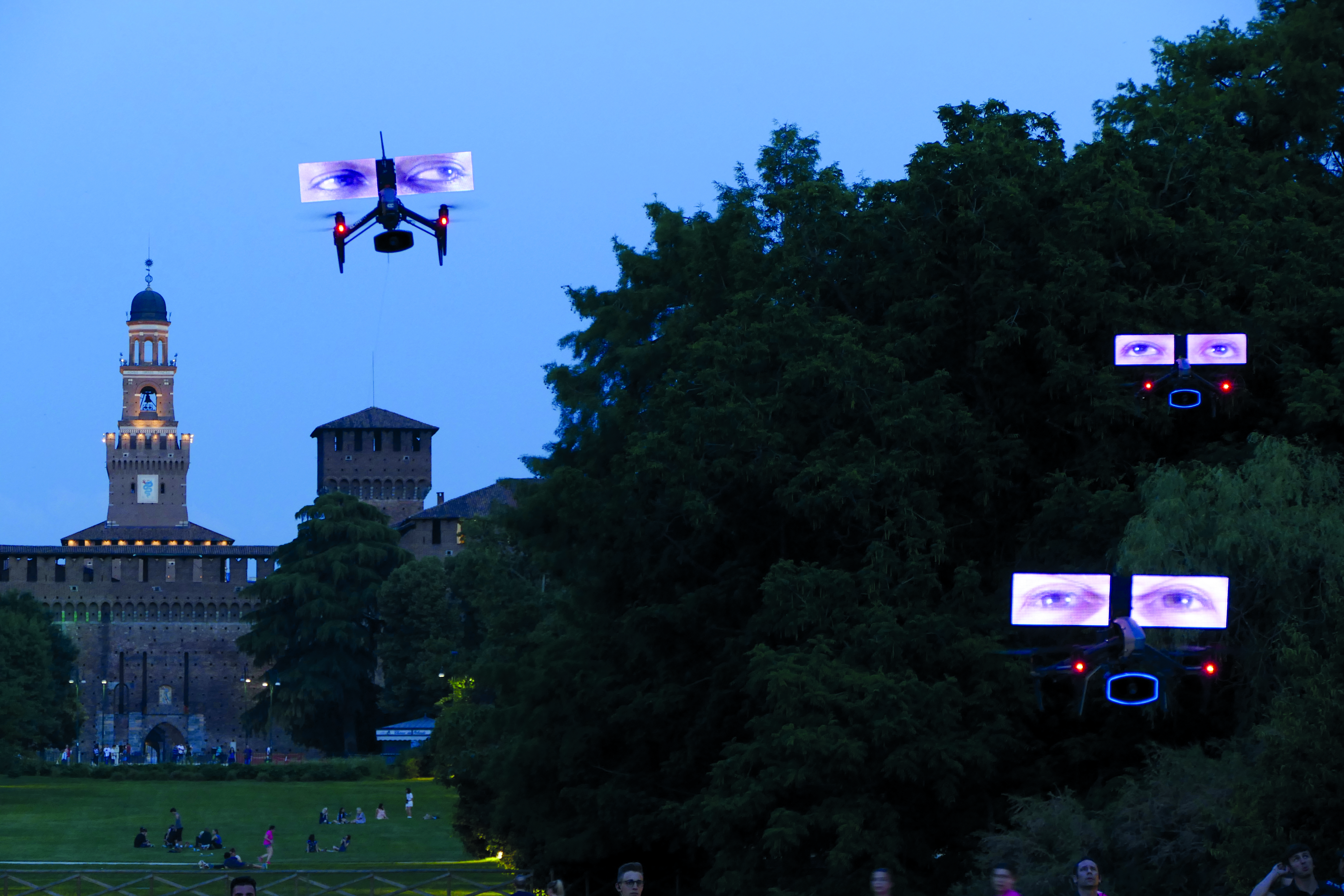 Pokaz //Loro (Oni)//, Parco Sempione, Mediolan, 6–8 czerwca 2019, fot. K. Wodiczko