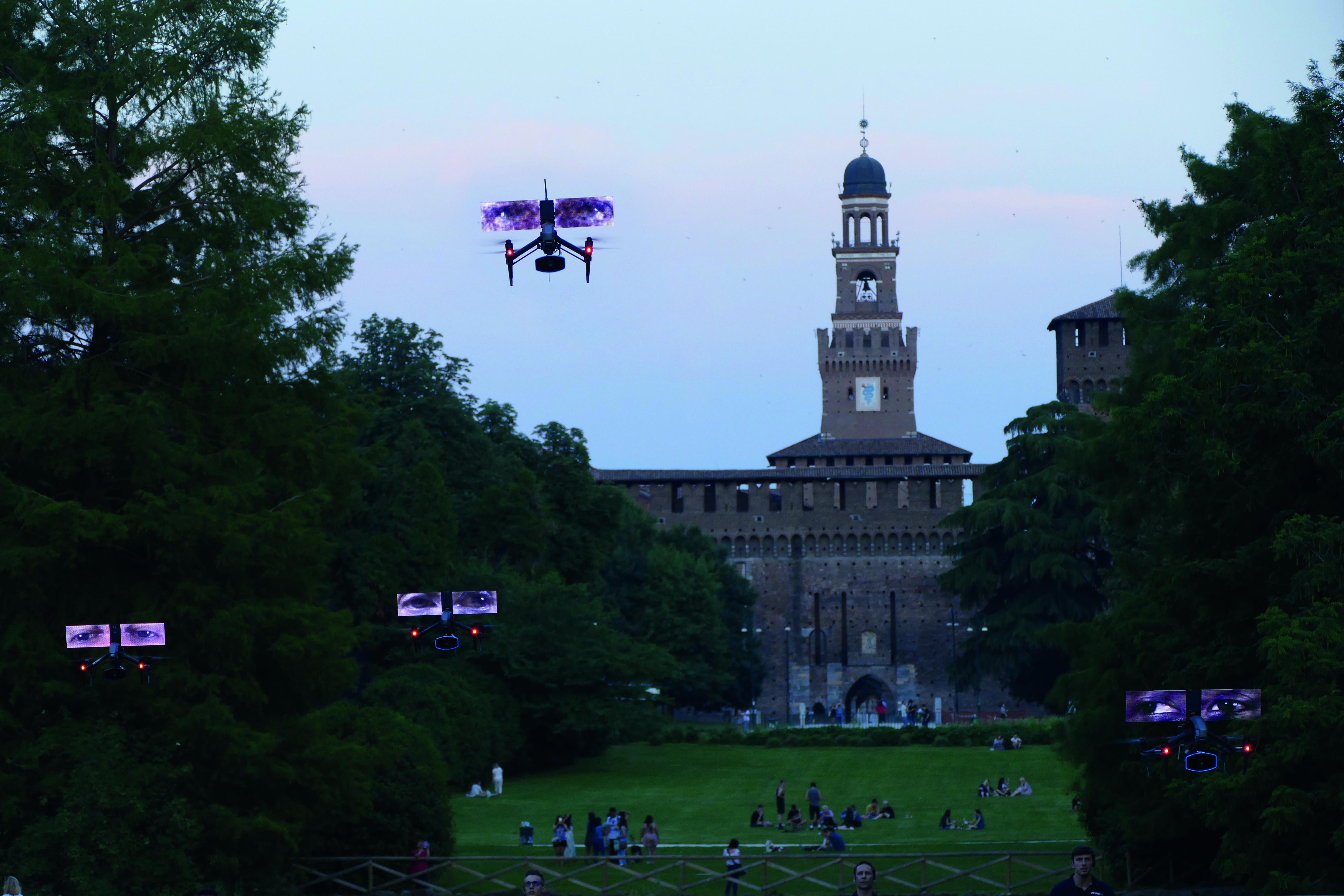 Pokaz //Loro (Oni)//, Parco Sempione, Mediolan, 6–8 czerwca 2019, fot. K. Wodiczko