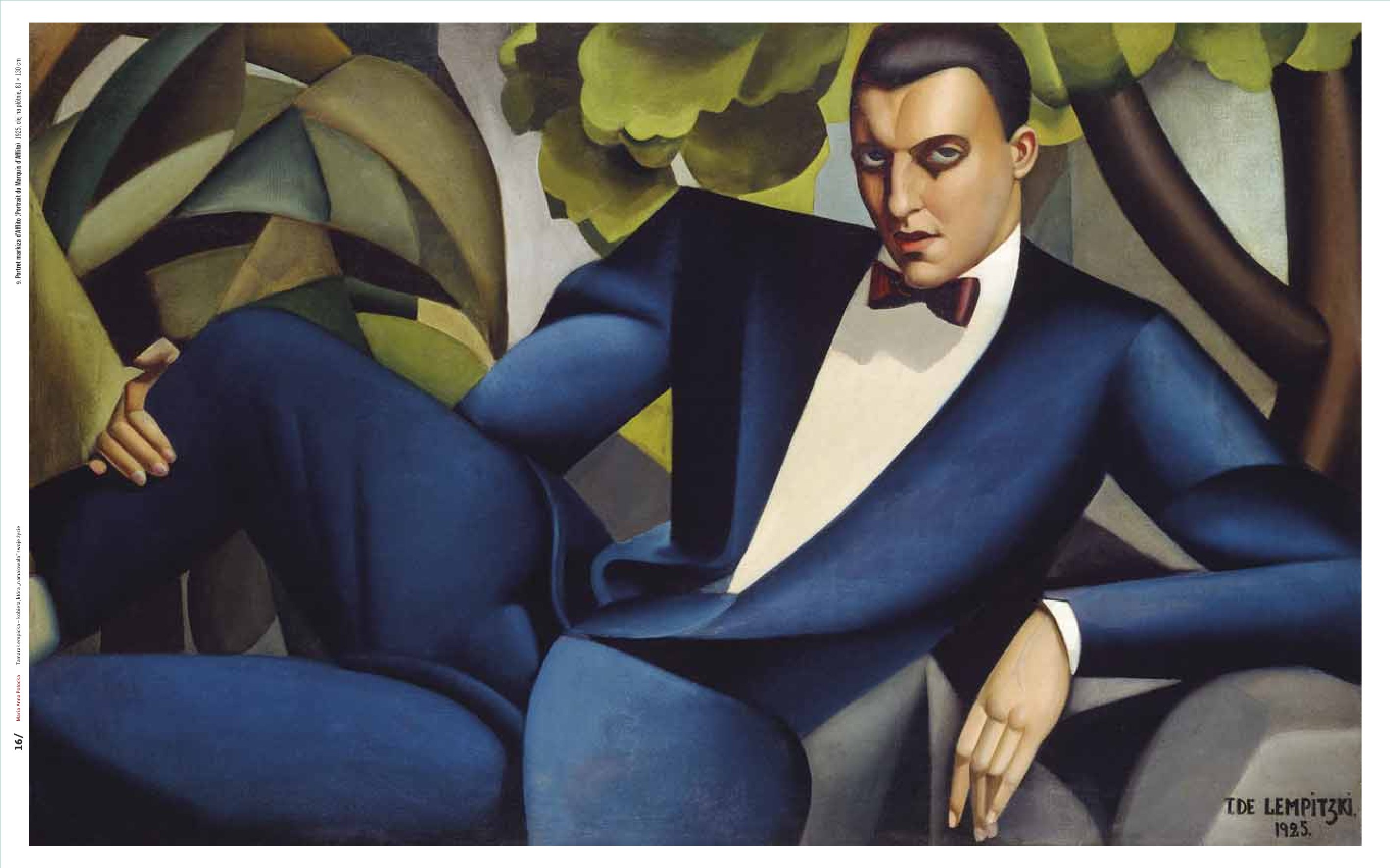 Portret markiza d'Afflito (Portrait du Marquis d'Afflito), 1925, olej na płótnie, 81 x 130 cm