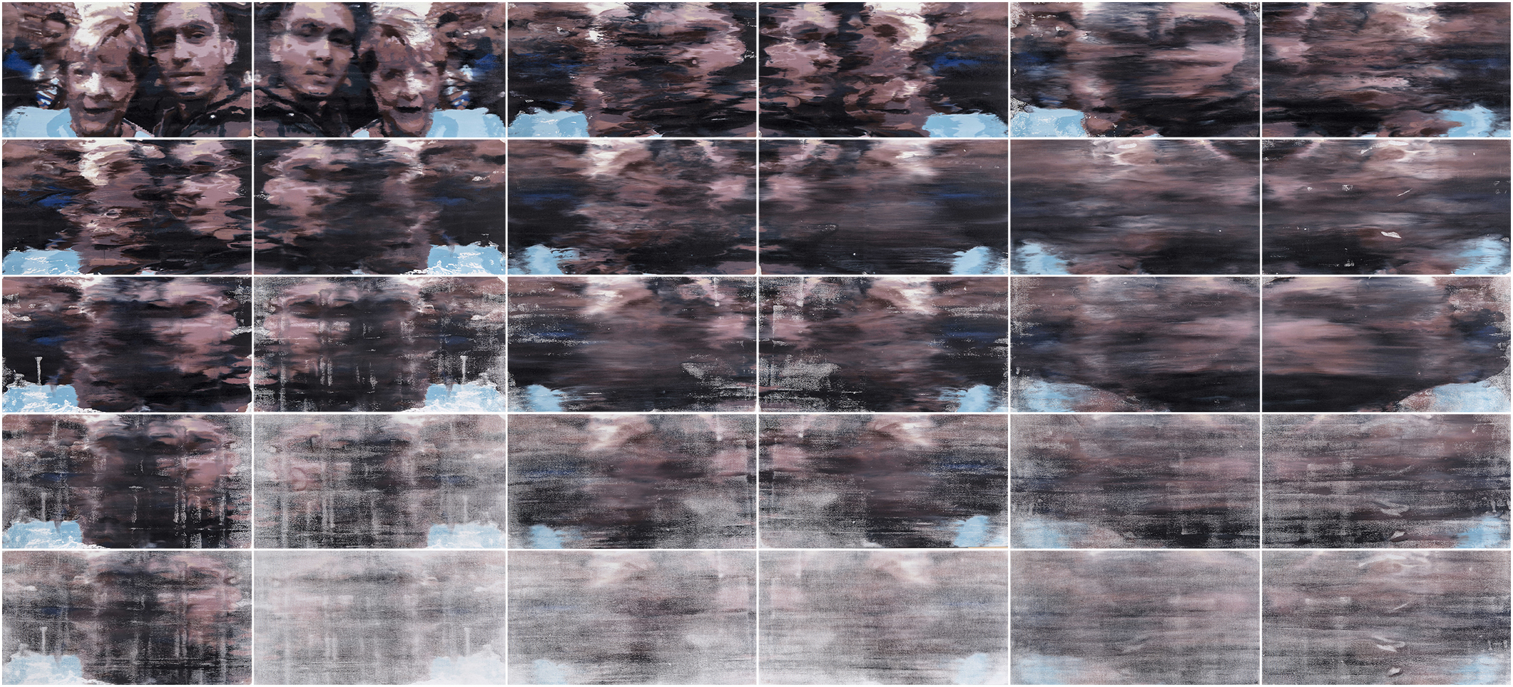 Alpin Arda Bağcık, //Medazepam//, 2019, olej / płótno, 33 × 60 cm każda, courtesy A.A. Bağcık, Zilberman