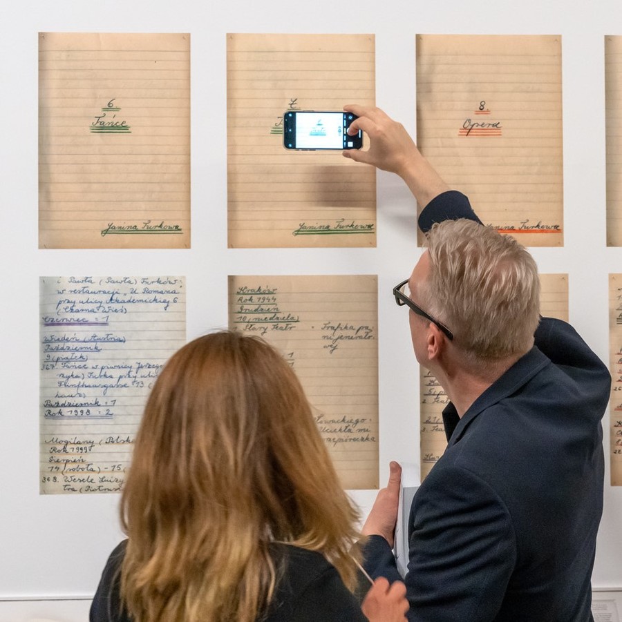 Janina Turek exhibition //Life Recorded in 745 Notebooks//, photo: R. Sosin