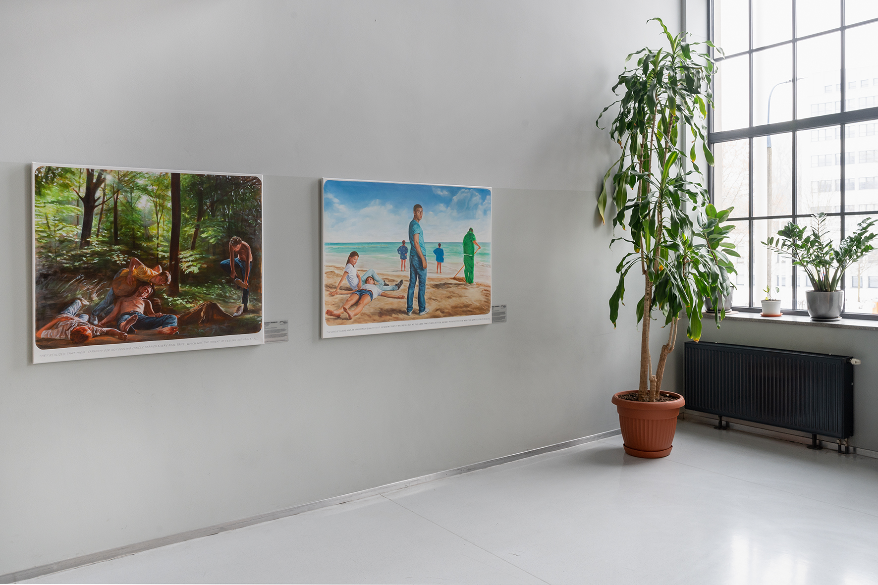 Muntean / Rosenblum, untitled [They realized that their capacity…], untitled [The whole scene had...], MOCAK Collection, building U2, level 0, photo: R. Sosin
