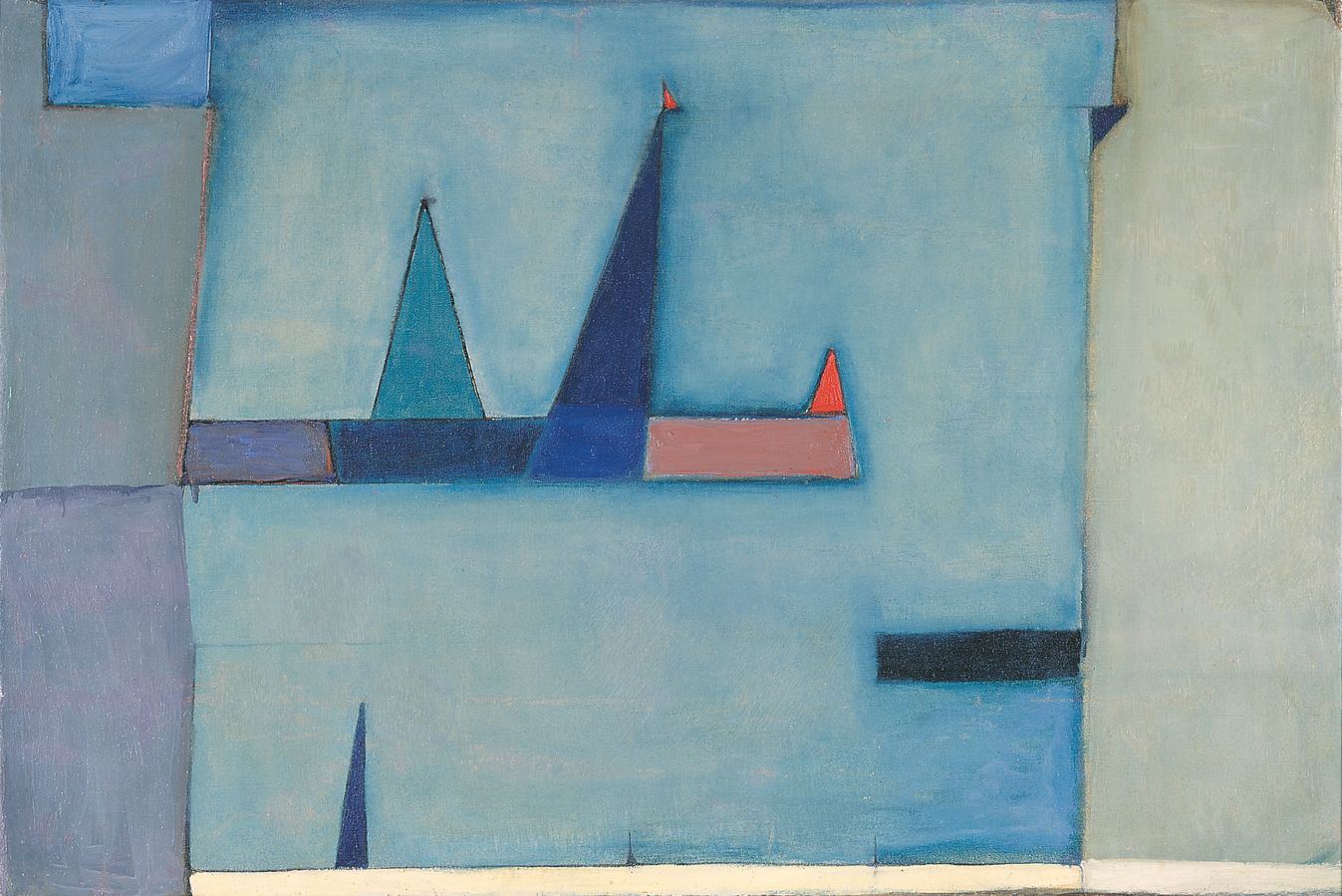 Jerzy Nowosielski, //Skrzydło archanioła//, 1947, olej / płótno, 67 × 99,7 cm, Kolekcja Galerii Starmach, fot. M. Gardulski