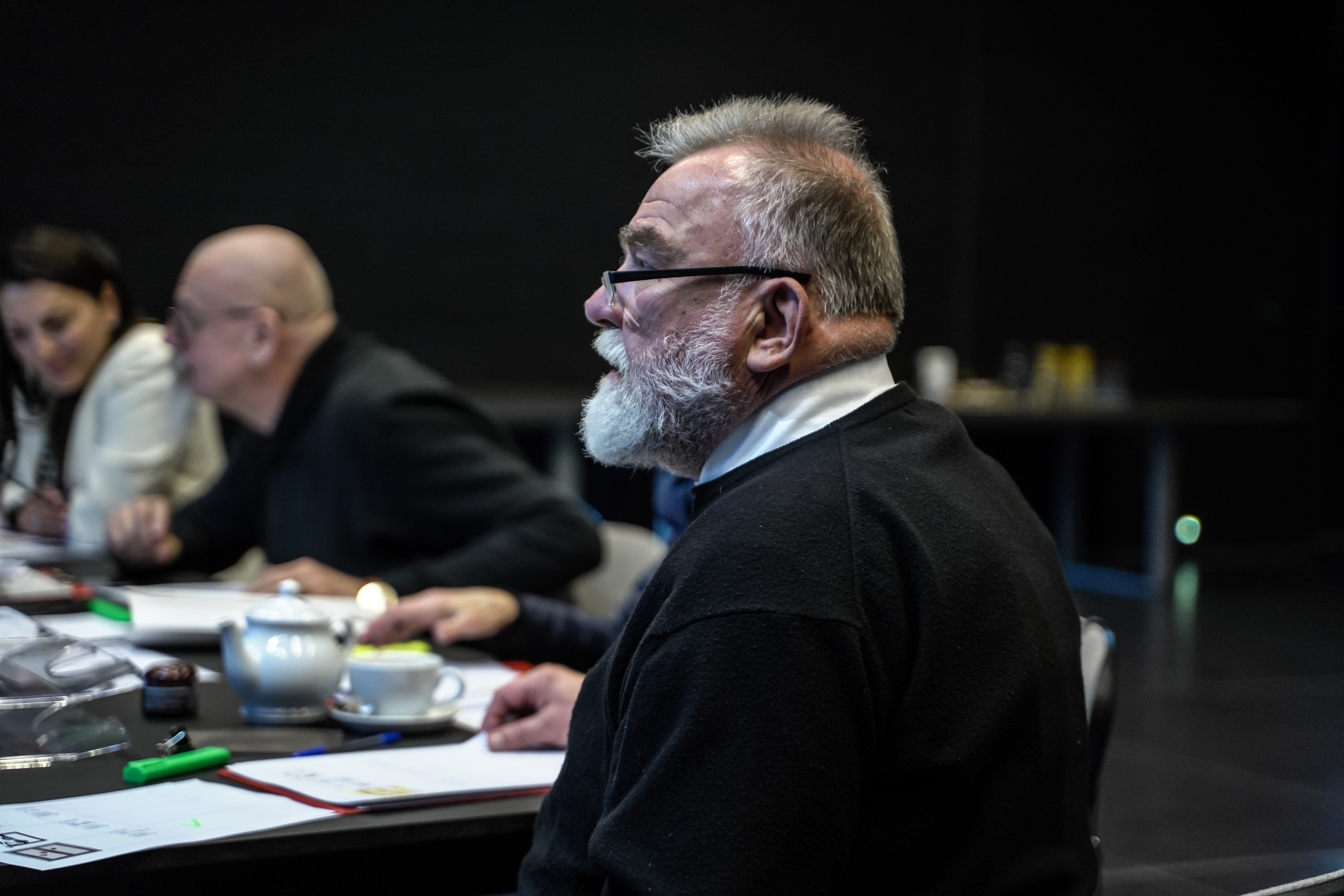 Andrzej Starmach w trakcie obrad konkursu OKNOPLAST FOR ART, fot. F. Gąsiorowski