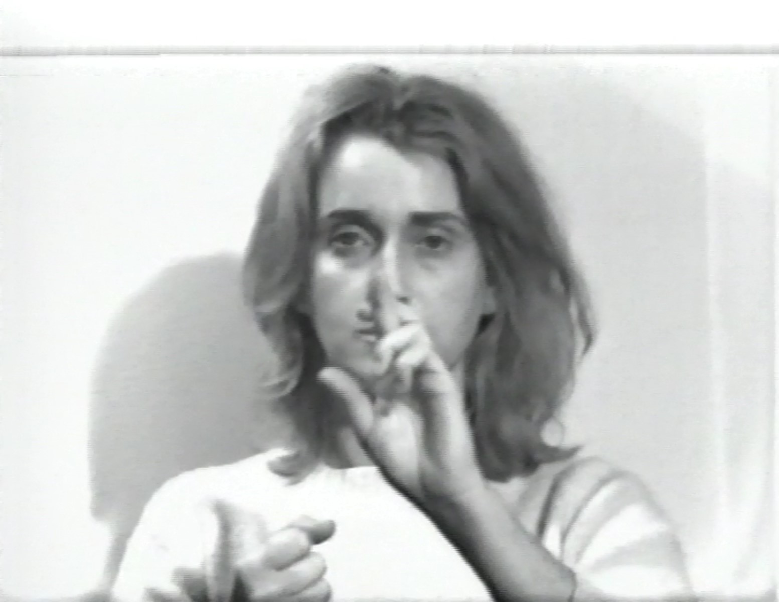 VALIE EXPORT, //Visual Text Finger Poem//, 1968, video, Kolekcja MOCAK-u