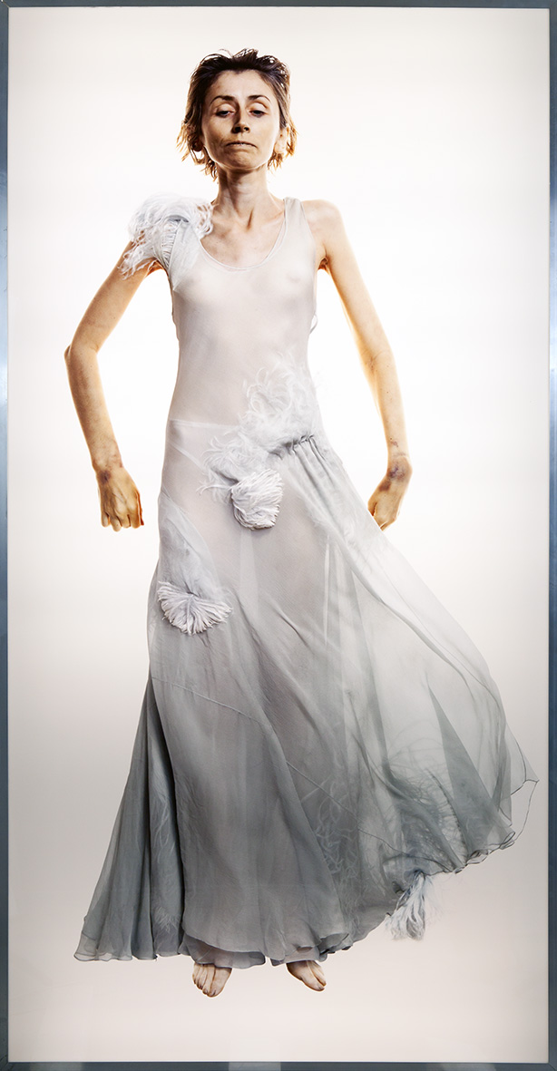 AES+F group, //DEFILE#5//, 2000-2007,lightbox  / fotomontaż cyfrowy, barwny, 205 x 106 x 22 cm, Kolekcja MOCAK-u