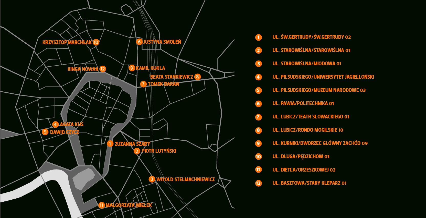 Mapa z lokalizacjami fotografii