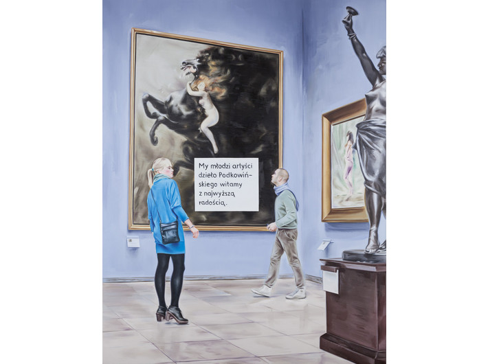 Marcin Maciejowski, //We, Young Artists, Welcome the Masterpiece by Podkowinski with Utmost Joy//, 2014, MOCAK Collection