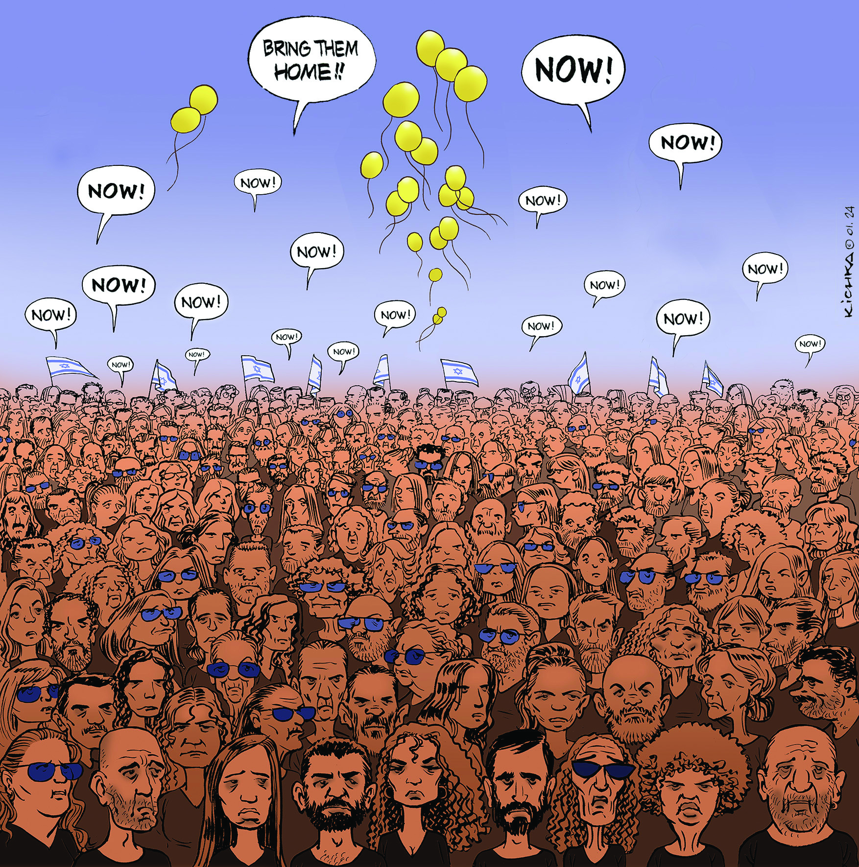 Michel Kichka, //Bring them home now//