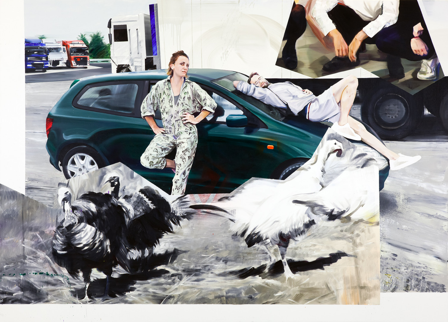 Agata Kus, //Turboslavs//, 2018, oil / canvas, MOCAK Collection
