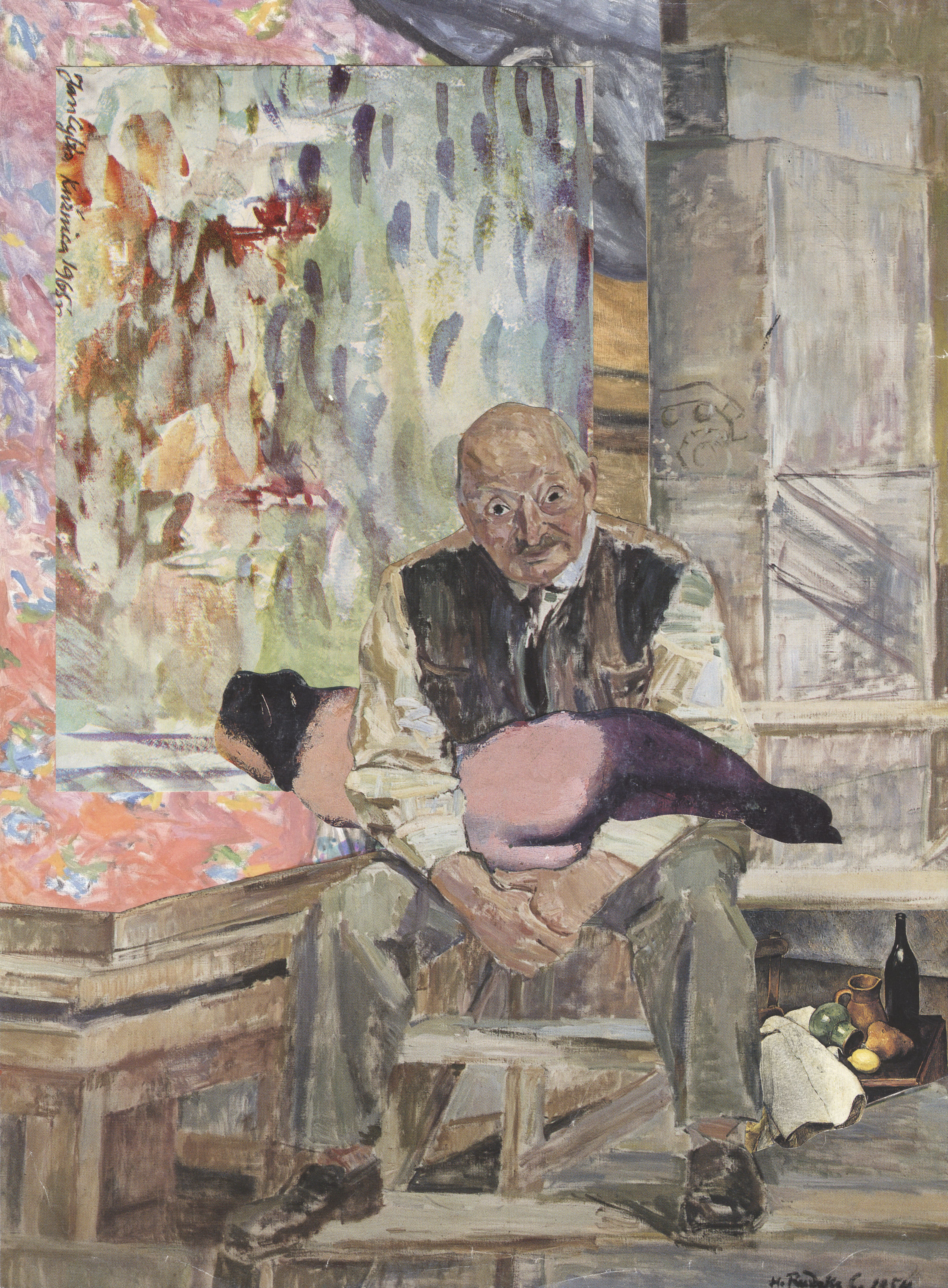 Grzegorz Kozera, z cyklu //Wariacje kapistowskie//, 2024 kolaż / papier, 25 × 18 cm, courtesy G. Kozera