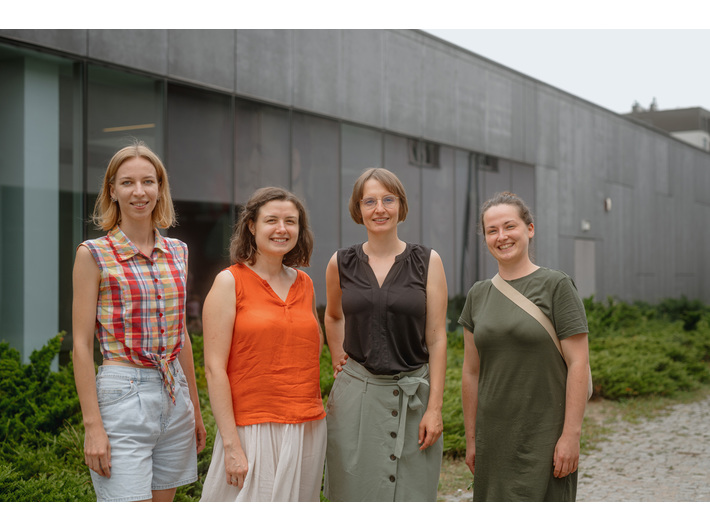 Od lewej: Katarzyna Homoncik, Anna Pyzik, Magdalena Mazik, Natalia Brajner. Fot. Klaudyna Schubert