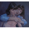 Ksenia Gryckiewicz, //Sisters II//, 2025, oil on canvas, 85 × 95 cm, Collection of Radosław Kotarski1118