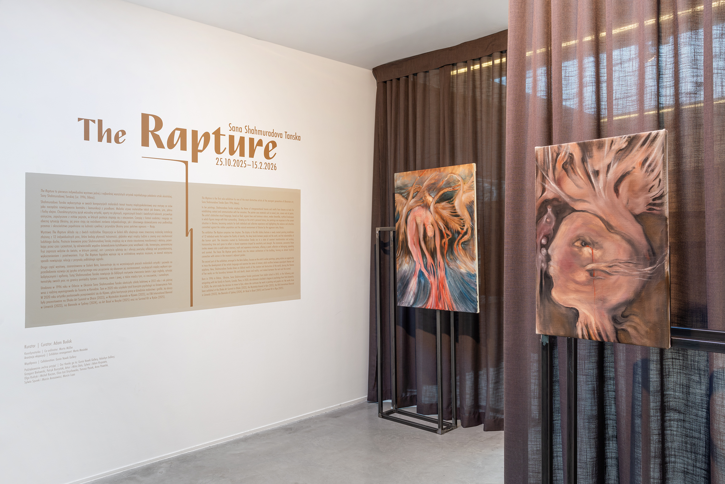//Sana Shahmuradova Tanska. The Rapture//, MOCAK, 25.10.2025–15.2.2026, photo: R. Sosin