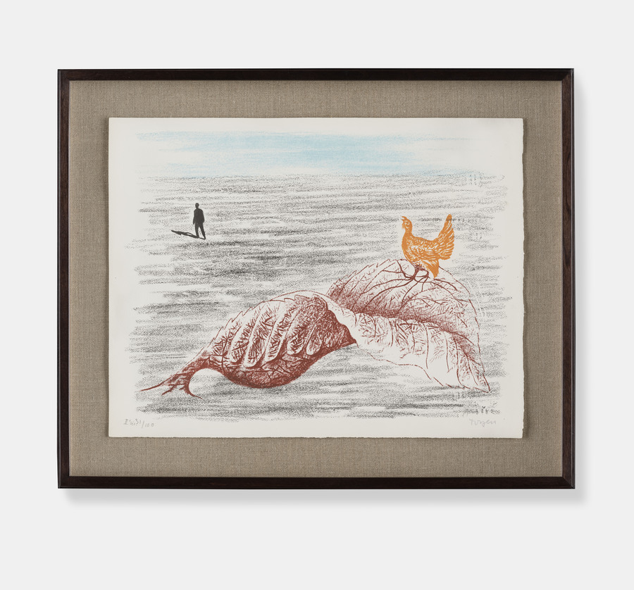 Toyen, //Paysage surréaliste//, z cyklu //Brunidor Portfolio//, nr 2, 1947–1952, litografia, 32,5 × 42 cm, dzięki uprzejmości Richard Saltoun, London, Rome, New York4