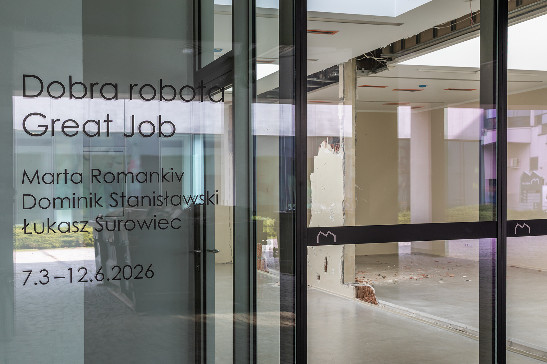 // Marta Romankiv, Dominik Stanisławski, Łukasz Surowiec: Great Job//, MOCAK, 7.March – 12 April 2026, photo: R. Sosin