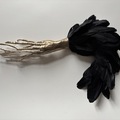 //Feral//, bronze, feathers, 40 cm × 75 cm × 7 cm, 2026, photo courtesy of the artist