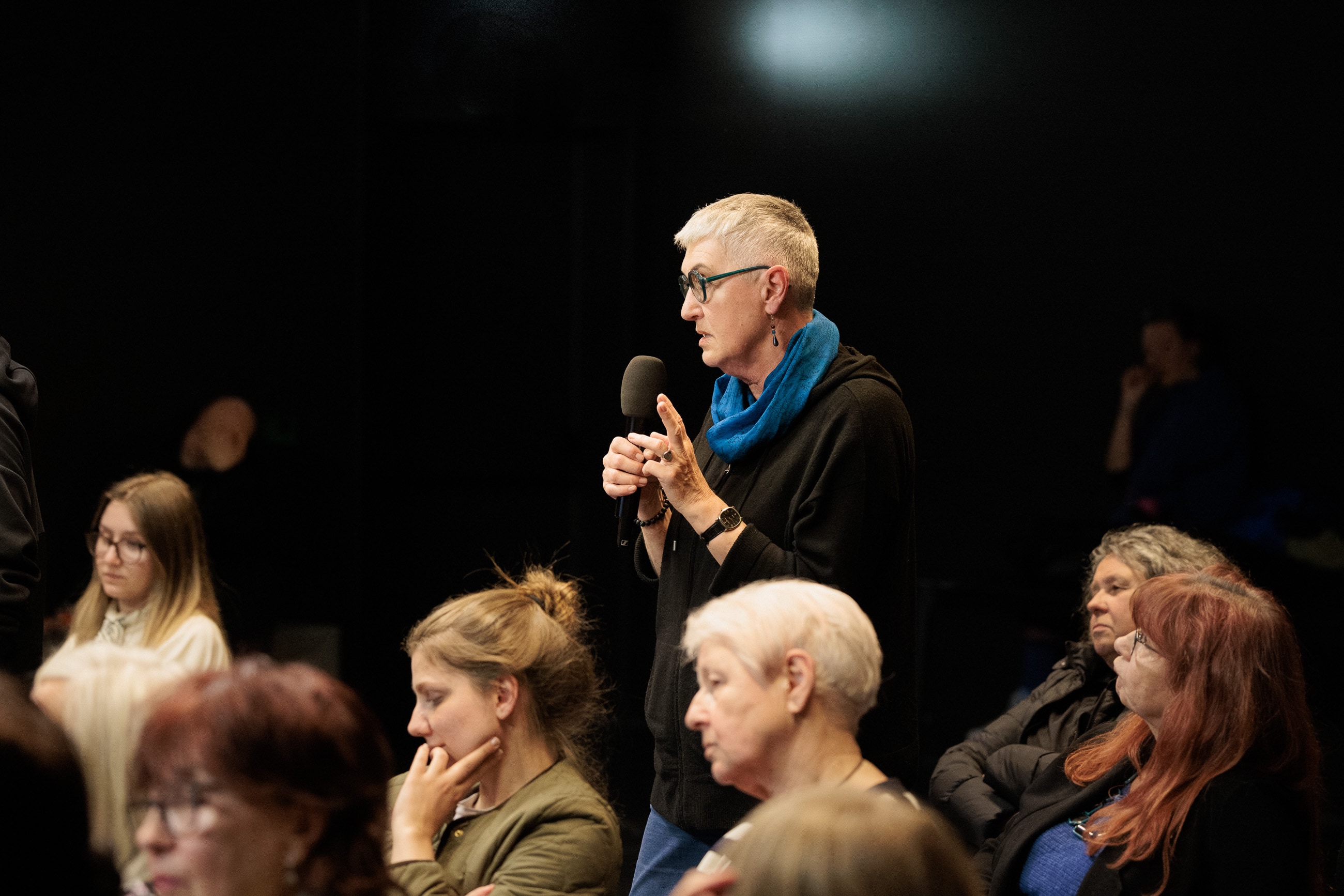 //Muzeum i troska.// Dyskusja. MOCAK, 21.4.2025, fot. Szymon Sokołowski