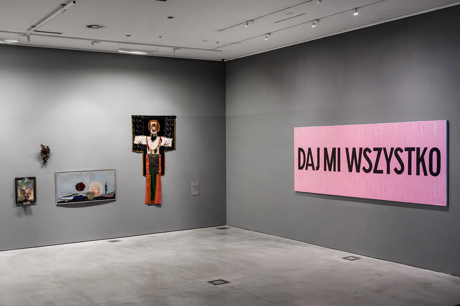 Ujęcie wystawy //Wielcy współcześni. Dar Teresy i Andrzeja Starmachów// (Kolekcja MOCAK-u) fot. R. Sosin