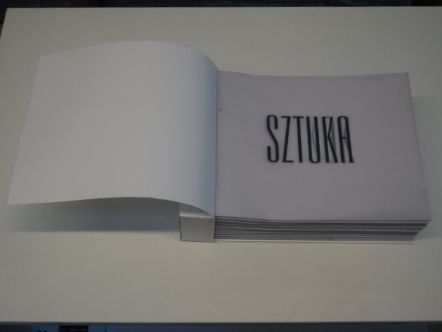 Anna Askaldowicz, SZTUKA!, książka artystyczna, 2012
