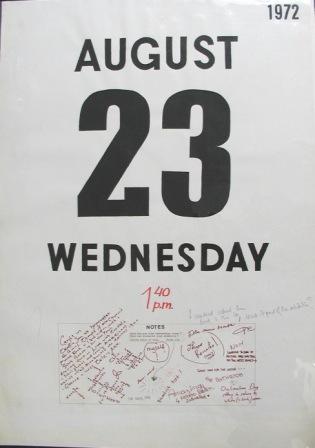 Maria Michałowska, 7 Diary Pages, 1972