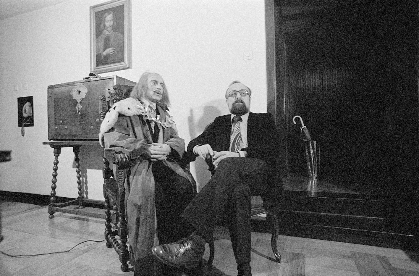 Marian Eile, bez tytułu, z cyklu //Dali rewizytuje Pendereckich//, 1976, fotografia, Archiwum MOCAK-u