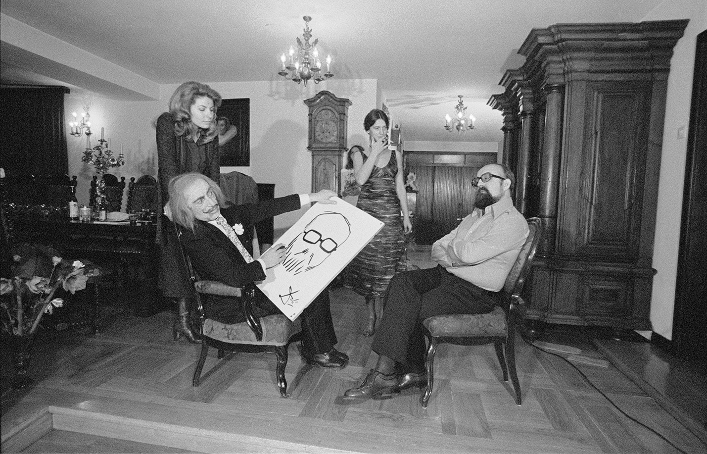 Marian Eile, bez tytułu, z cyklu //Dali rewizytuje Pendereckich//, 1976, fotografia, Archiwum MOCAK-u